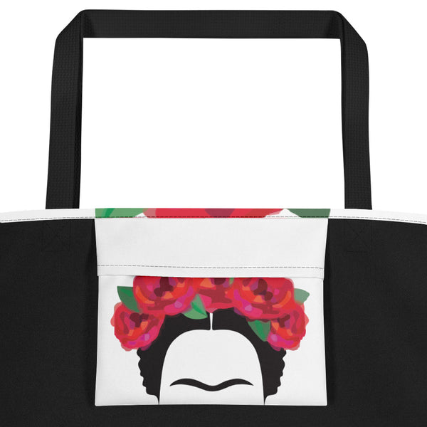 SPECIAL! Beach Bag with Frida Kahlo Design (All Over Print)