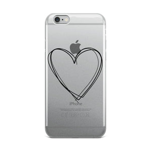 iPhone Case with Heart Design