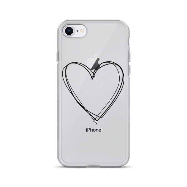 iPhone Case with Heart Design