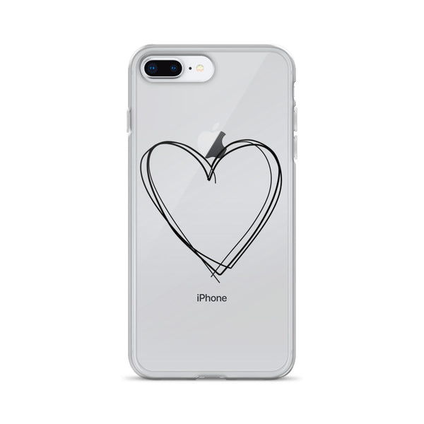 iPhone Case with Heart Design