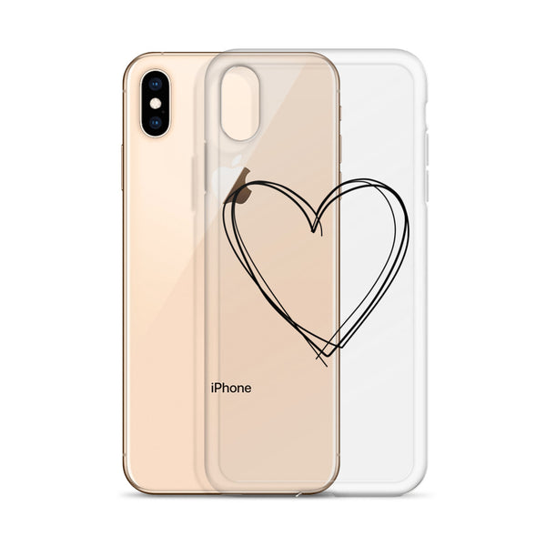 iPhone Case with Heart Design