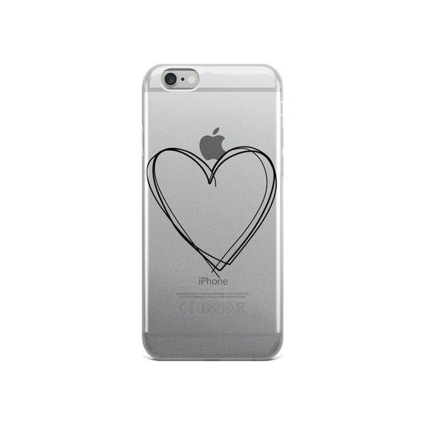 iPhone Case with Heart Design