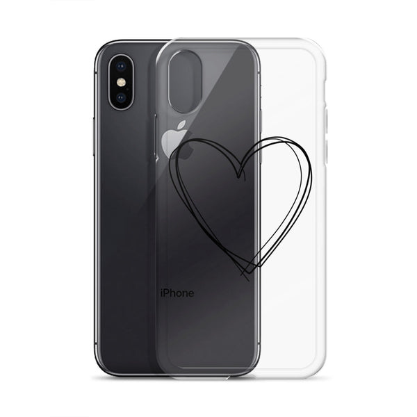 iPhone Case with Heart Design