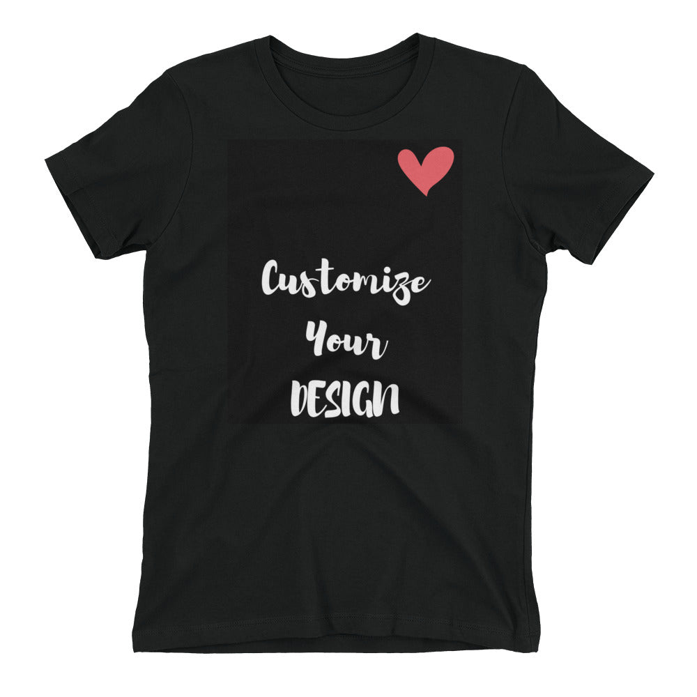 Black Women's T-Shirt - Customize Your Design